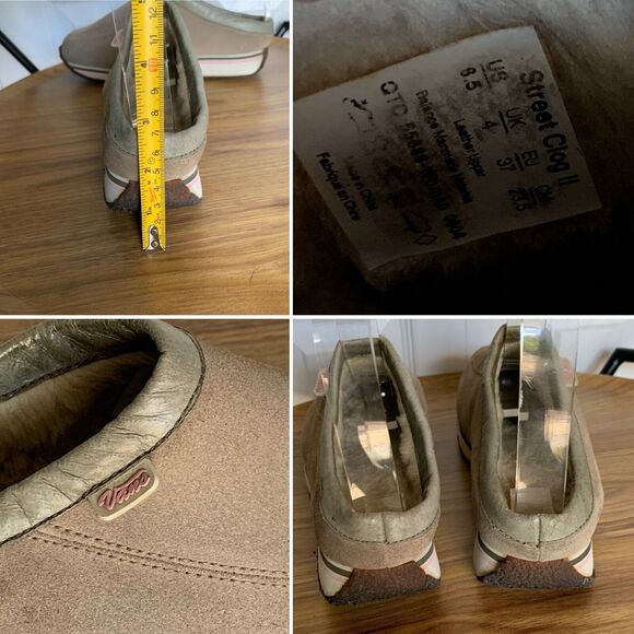 Womens Vans Suede Street Clog II Shoes Size 8.5 Slip-On Beige - Picture 11 of 16